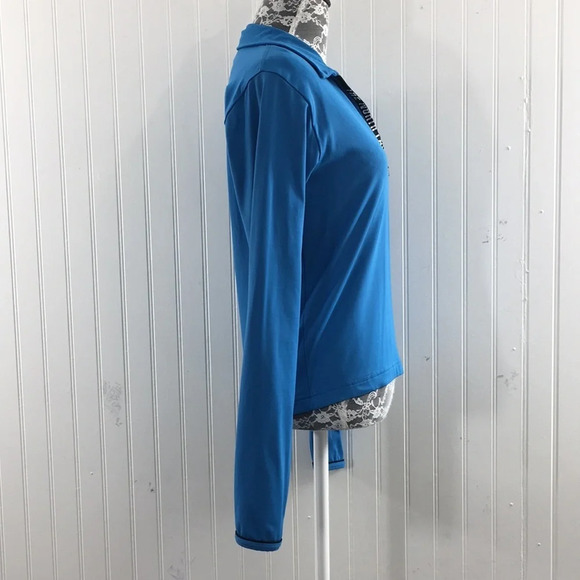 The North Face Blue Half Zip‎ Pullover Sweatshirt Womens Small Long Sleeve - Picture 2 of 11